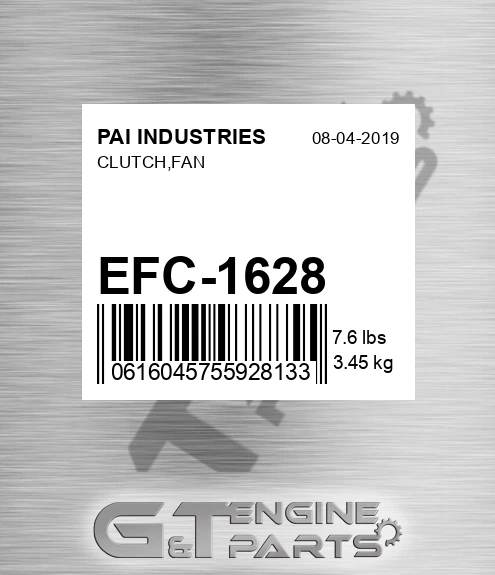 EFC-1628 Clutch,fan for PAI INDUSTRIES