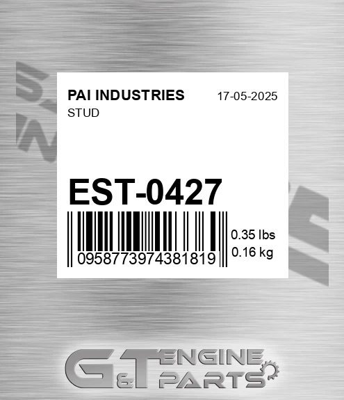 EST-0427 Stud for PAI INDUSTRIES