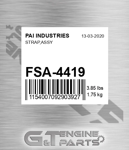 FSA-4419 Strap,assy