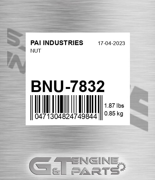 BNU-7832 Nut