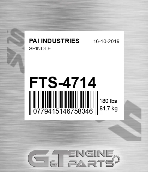 FTS-4714 Spindle