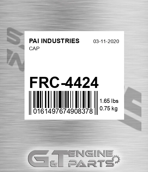 FRC-4424 Cap for PAI INDUSTRIES
