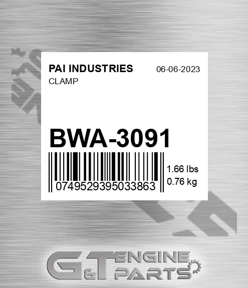 BWA-3091 Clamp
