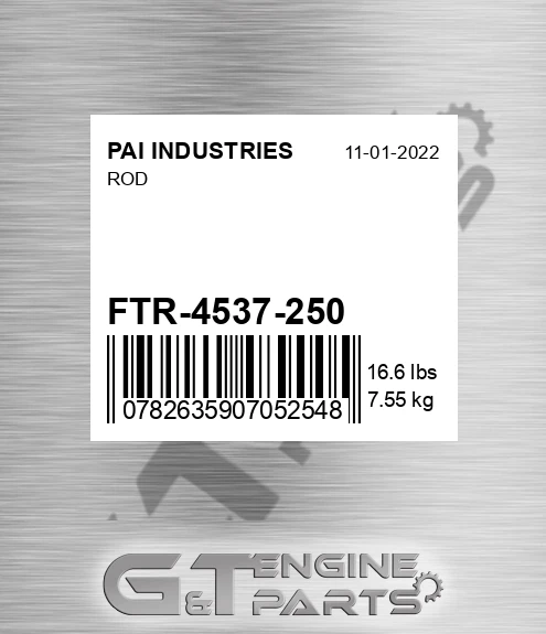 FTR-4537-250 Rod for PAI INDUSTRIES