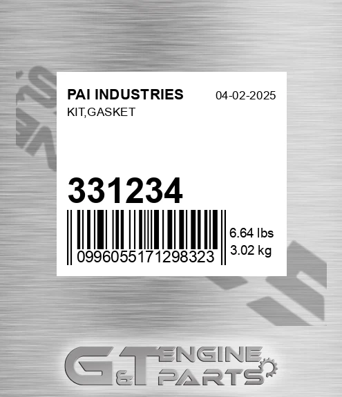 331234 Kit,gasket
