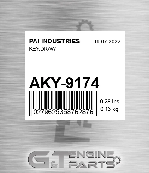 AKY-9174 Key,draw