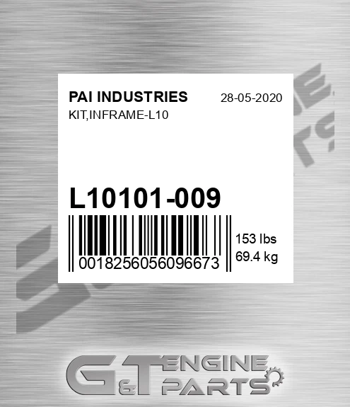L10101-009 Kit,inframe-l10 for PAI INDUSTRIES