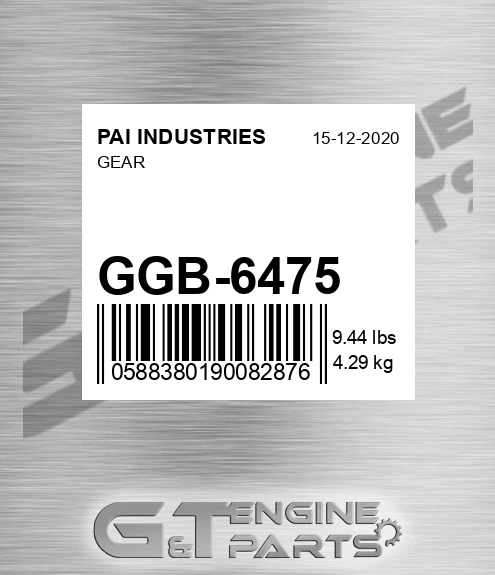 GGB-6475 Gear