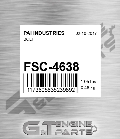 FSC-4638 Bolt