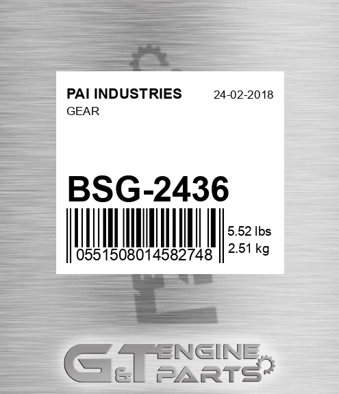 BSG-2436 Gear