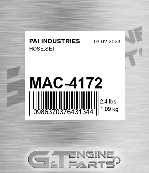 MAC-4172 Hose,set