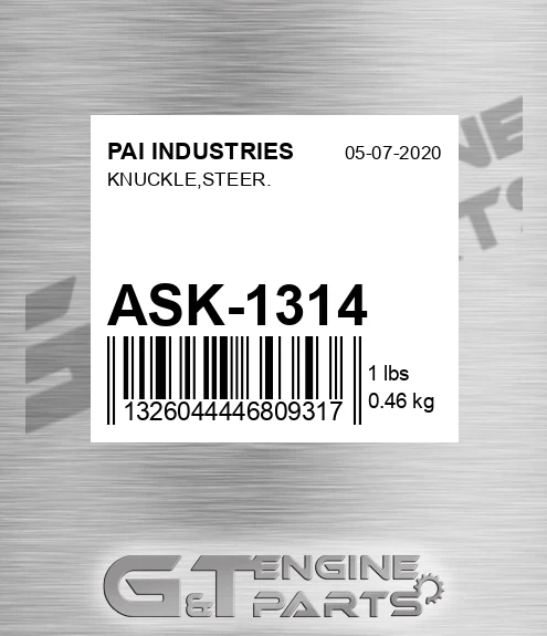 ASK-1314 Knuckle,steer.