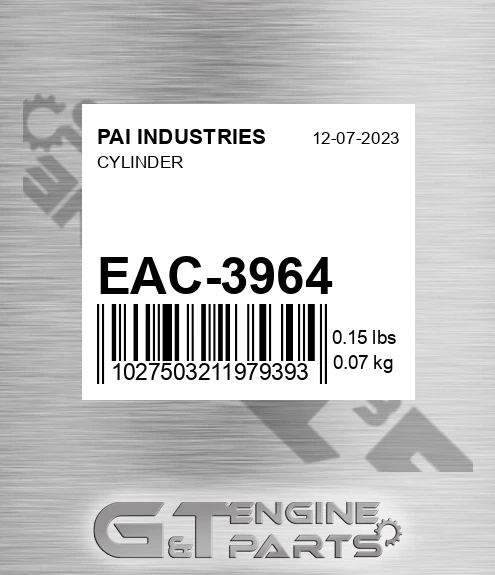 EAC-3964 Cylinder