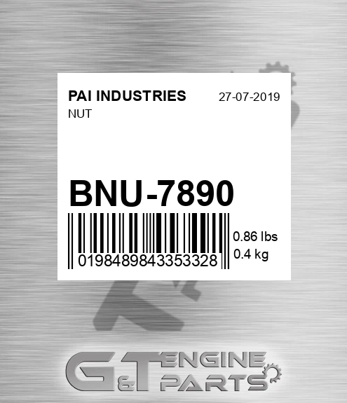 BNU-7890 Nut
