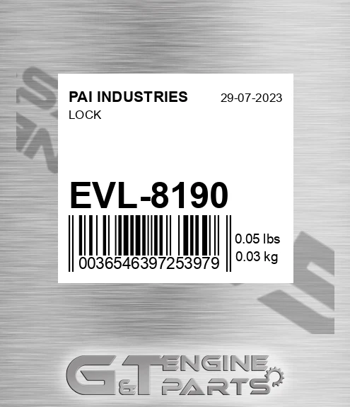 EVL-8190 Lock