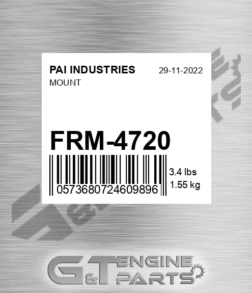 FRM-4720 Mount for PAI INDUSTRIES
