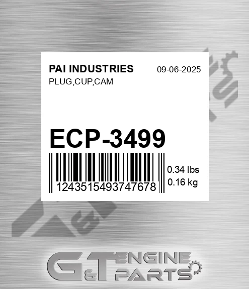 ECP-3499 Plug,cup,cam
