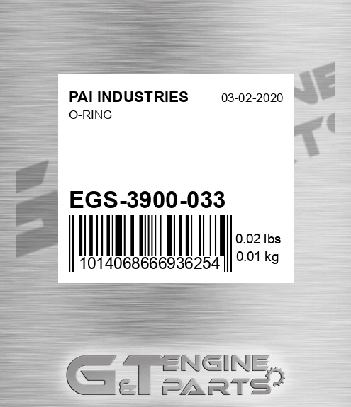 EGS-3900-033 O-ring