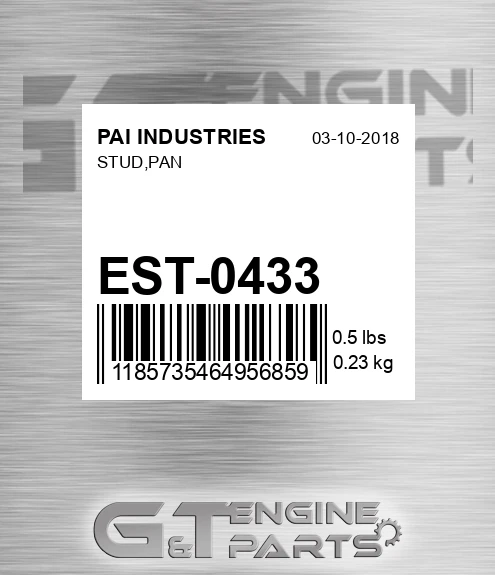 EST-0433 Stud,pan