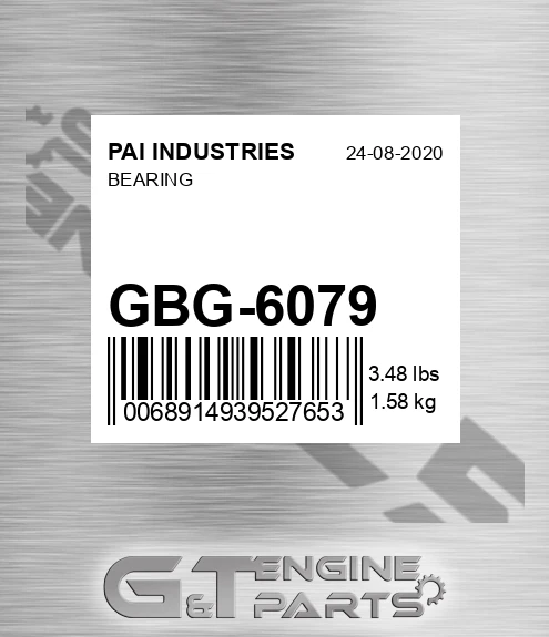GBG-6079 Bearing for PAI INDUSTRIES