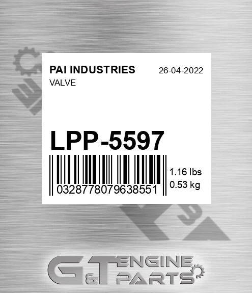 LPP-5597 Valve