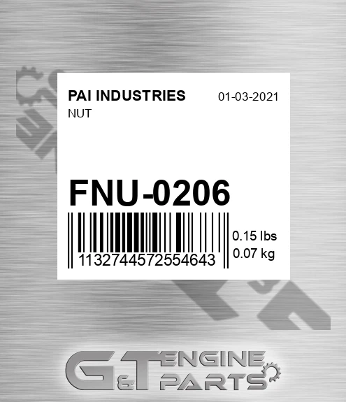 FNU-0206 Nut