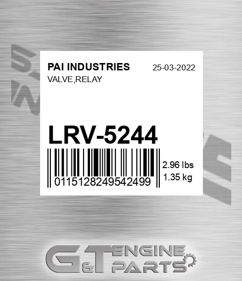 LRV-5244 Valve,relay