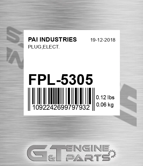FPL-5305 Plug,elect.