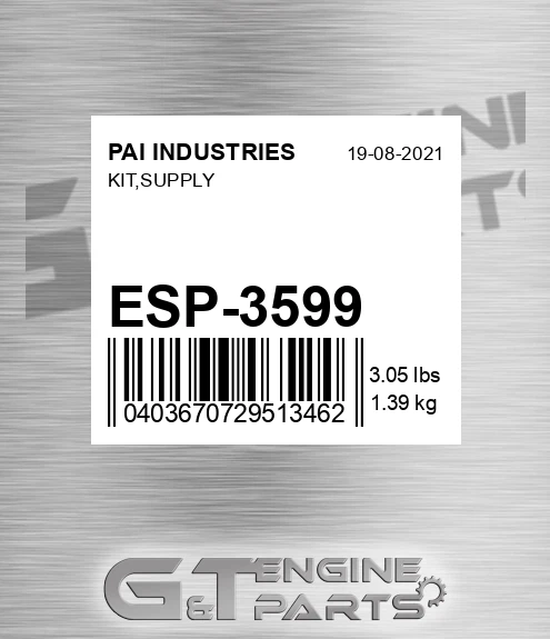 ESP-3599 Kit,supply