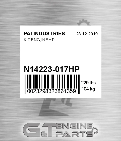 N14223-017HP Kit,eng,inf,hp