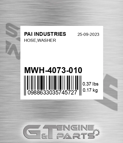 MWH-4073-010 Hose,washer