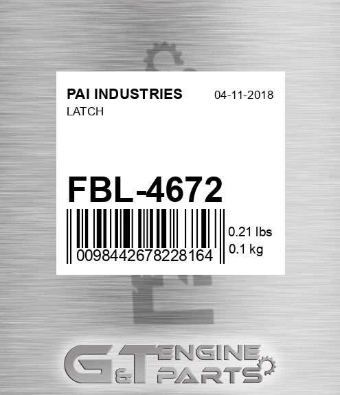 FBL-4672 Latch