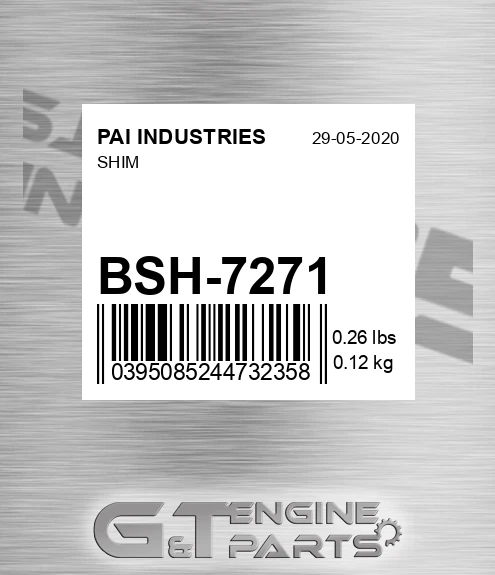 BSH-7271 Shim