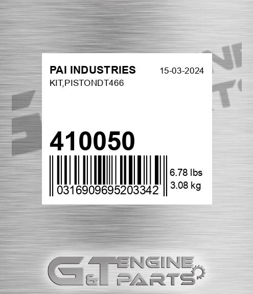 410050 Kit,pistondt466