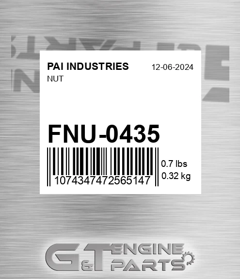 FNU-0435 Nut