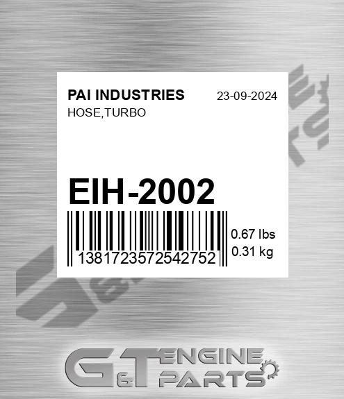 EIH-2002 Hose,turbo