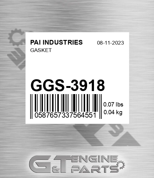 GGS-3918 Gasket