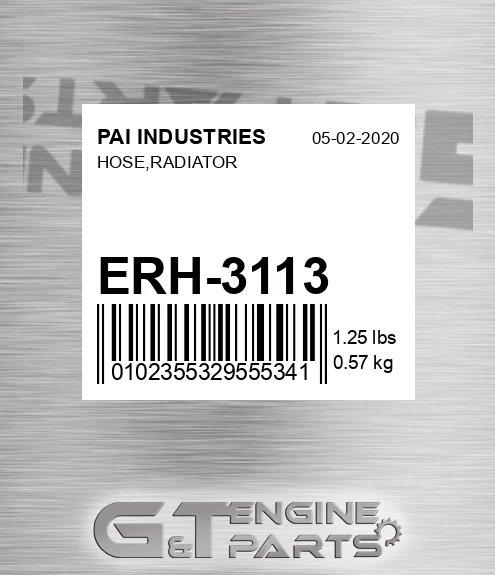 ERH-3113 Hose,radiator for PAI INDUSTRIES