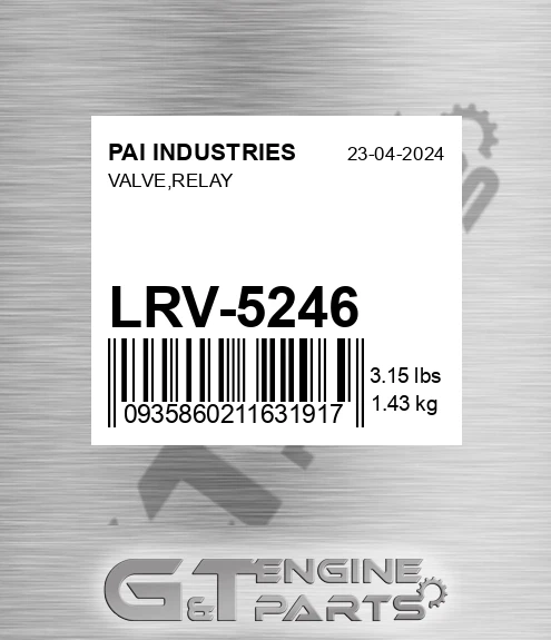 LRV-5246 Valve,relay