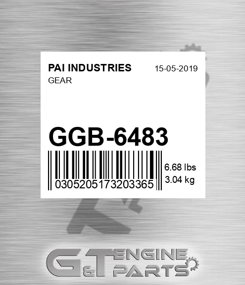 GGB-6483 Gear