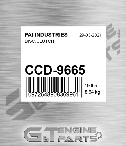 CCD-9665 Disc,clutch