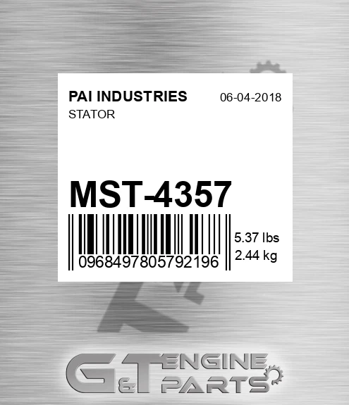 MST-4357 Stator