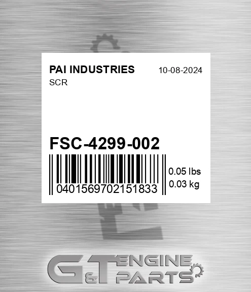 FSC-4299-002 Scr