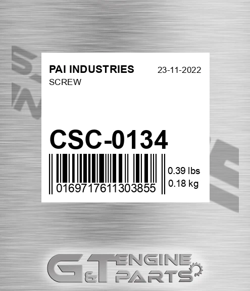 CSC-0134 Screw