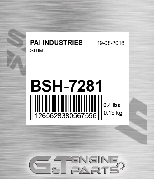 BSH-7281 Shim