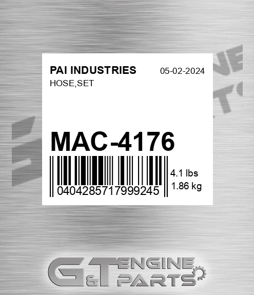 MAC-4176 Hose,set