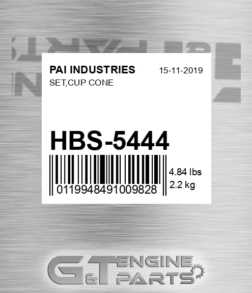 HBS-5444 Set,cup Cone