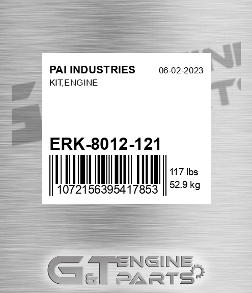 ERK-8012-121 Kit,engine for PAI INDUSTRIES