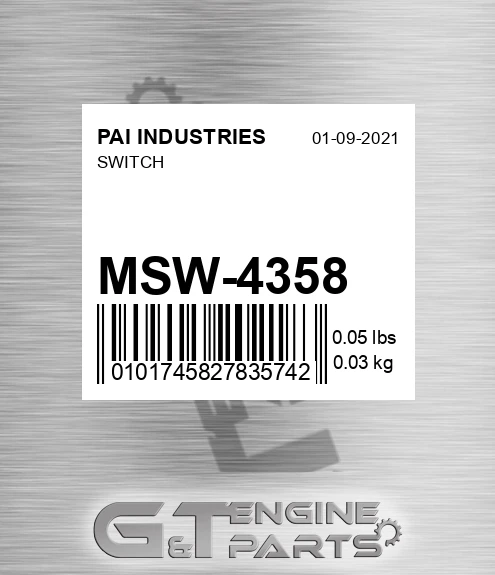 MSW-4358 Switch