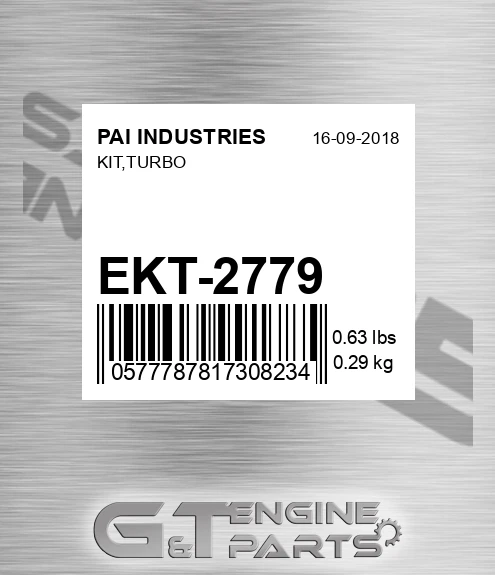 EKT-2779 Kit,turbo